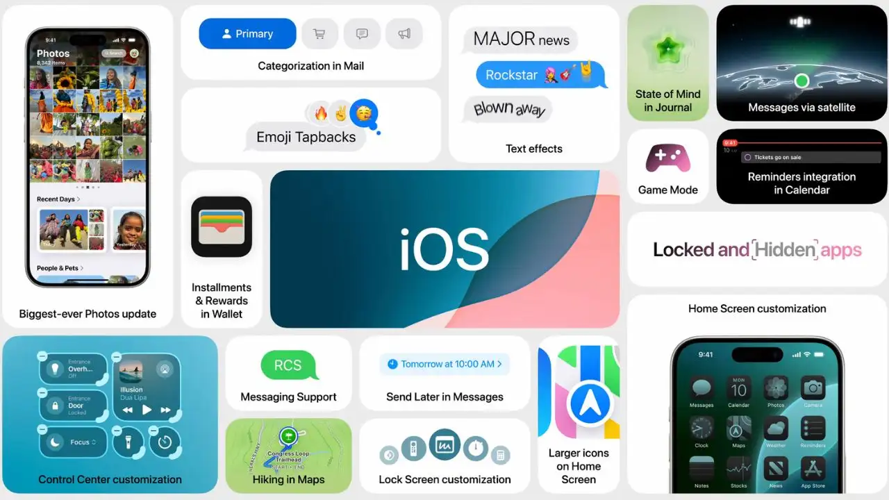Các chức năng khác của IOS mới