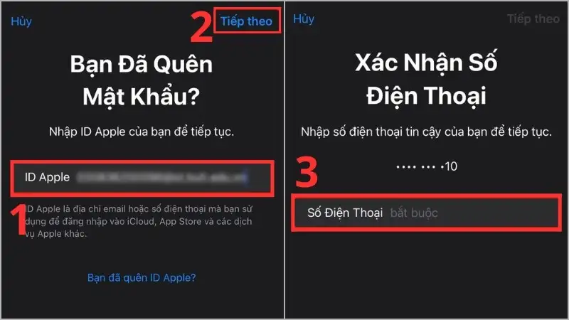 Sử dụng số điện thoại để xác thực