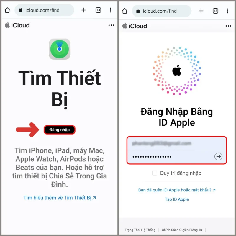 vay iphone tìm-iphone-tren-thiet-bi-apple