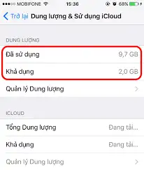 Kiểm tra dung lượng iCloud iPhone
