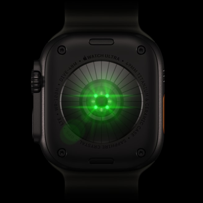 Cảm biến nhịp tim trên Apple Watch Ultra 4