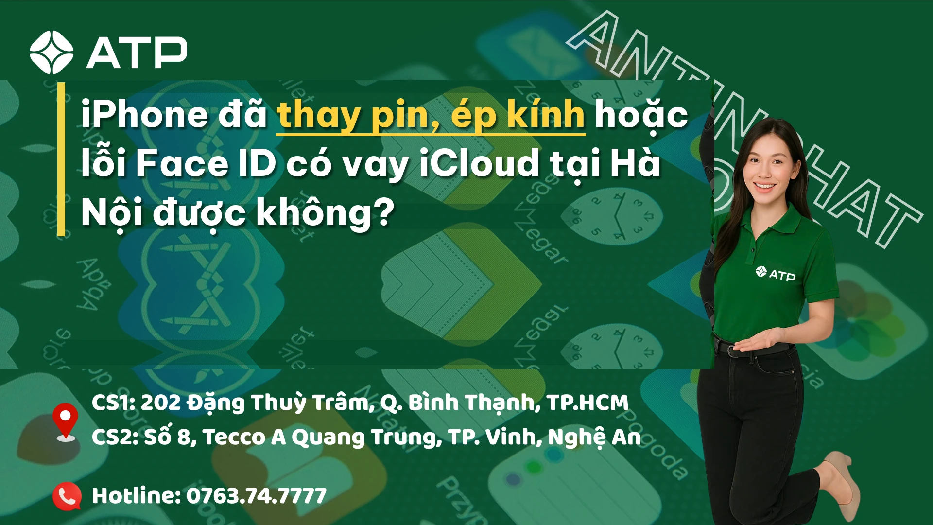 iPhone đã thay pin, ép kính hoặc lỗi Face ID có vay iCloud tại Hà Nội được không?